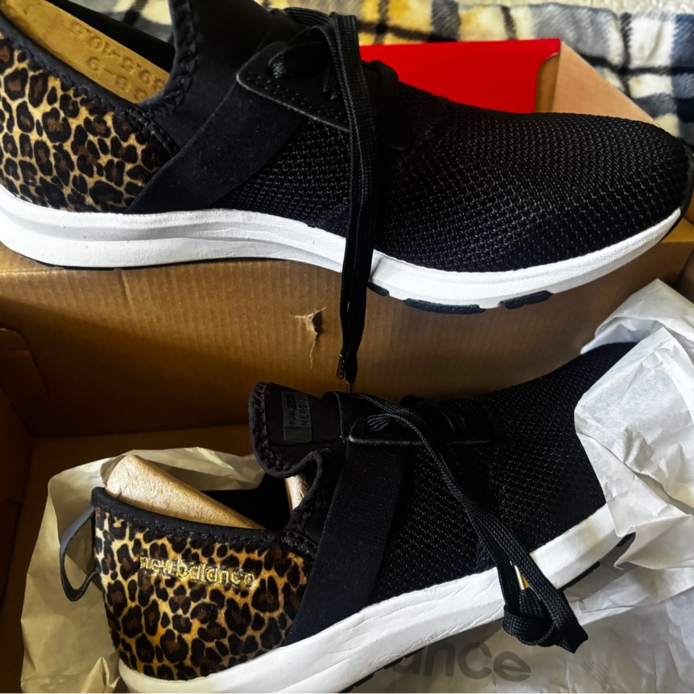 New Balance Leopard Print Sneakers